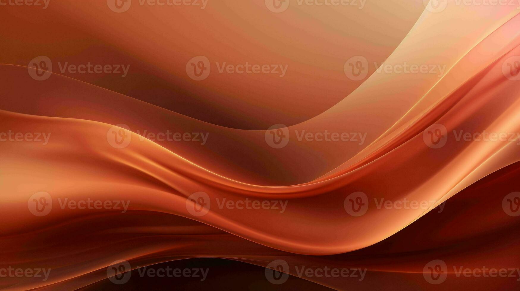 AI generated Simple mystic bronze color wavy abstract background photo