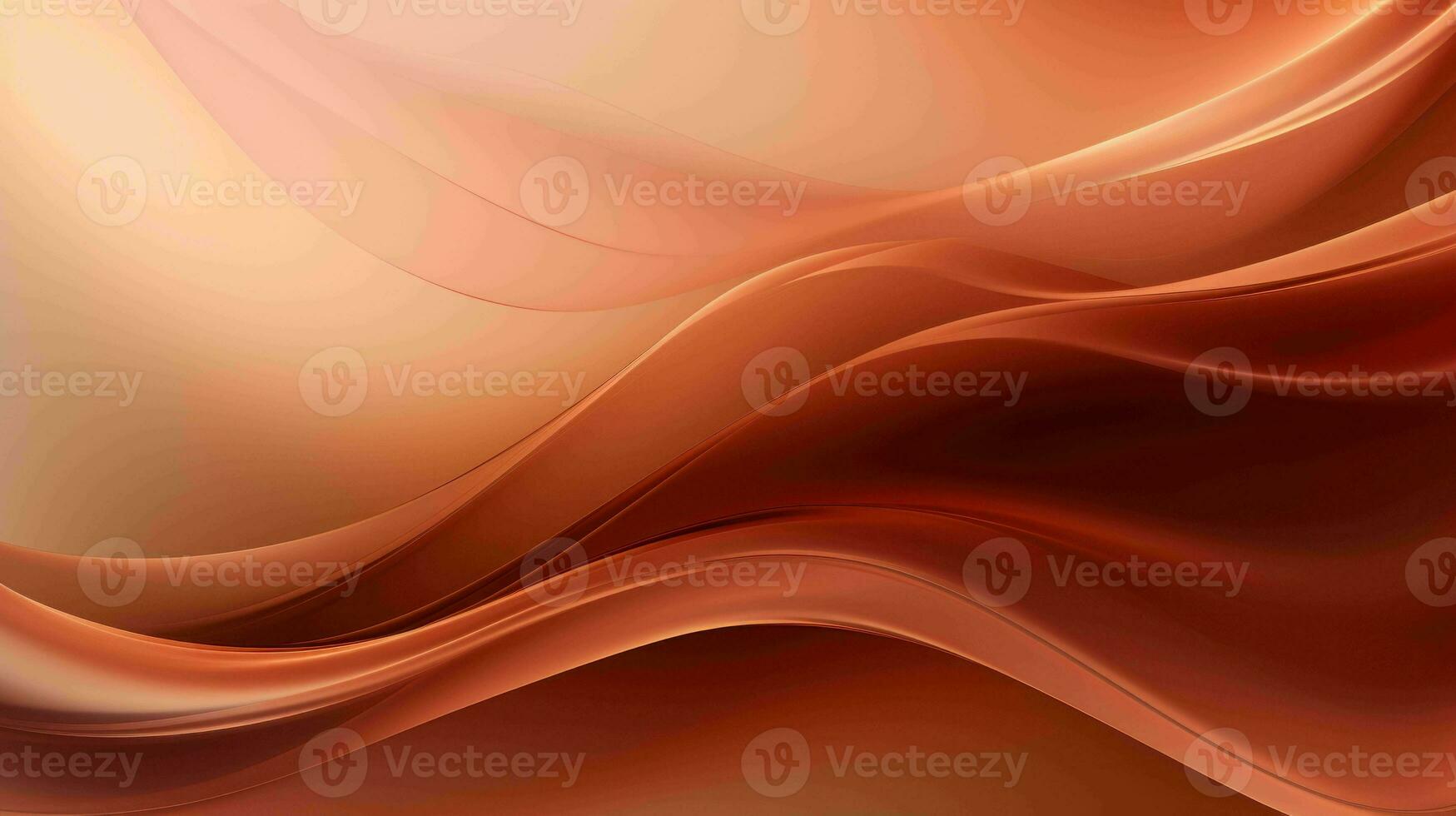 AI generated Simple mystic bronze color wavy abstract background photo