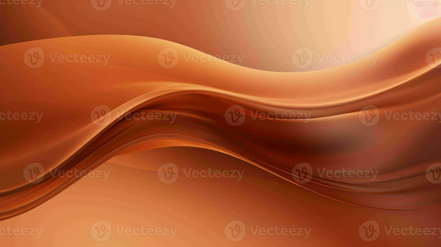 AI generated Simple mystic bronze color wavy abstract background photo