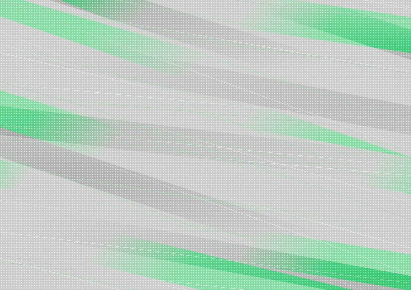 Grey green minimal stripes and dots abstract geometric background vector