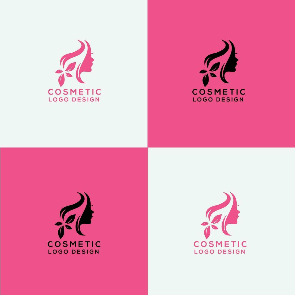 cosmetic logo design vector