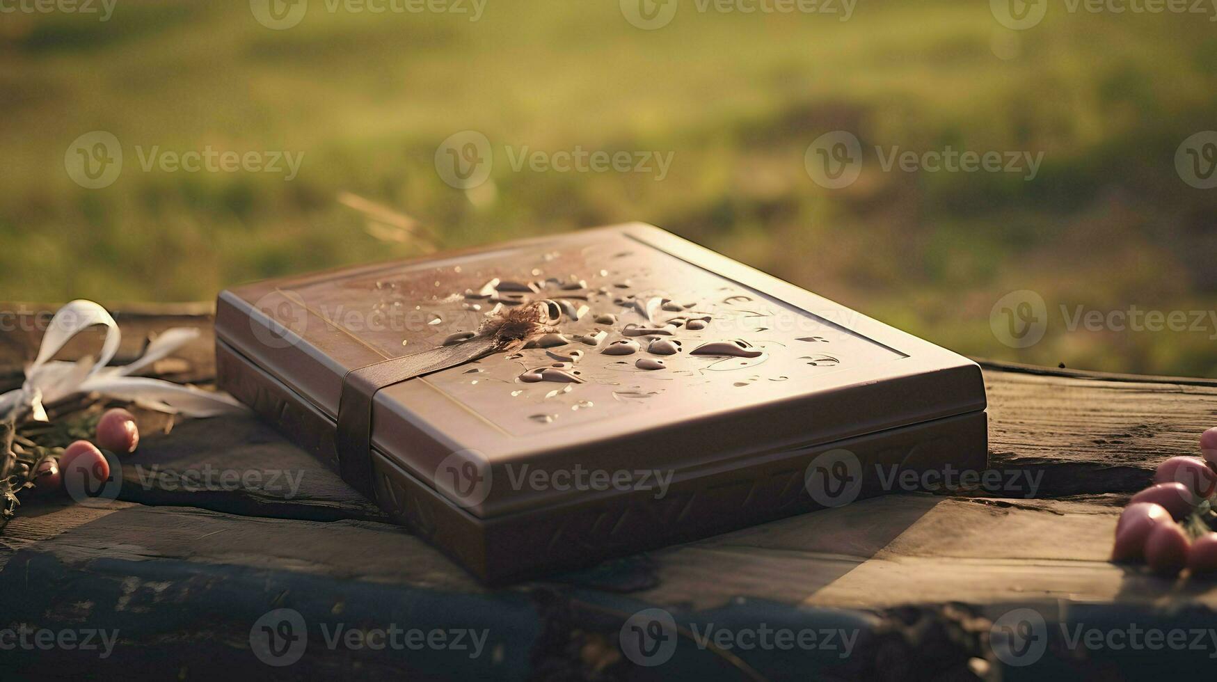 ai generado san valentin día antecedentes fondo de pantalla, chocolate amar, corazones, romántico rosas, generativo ai foto