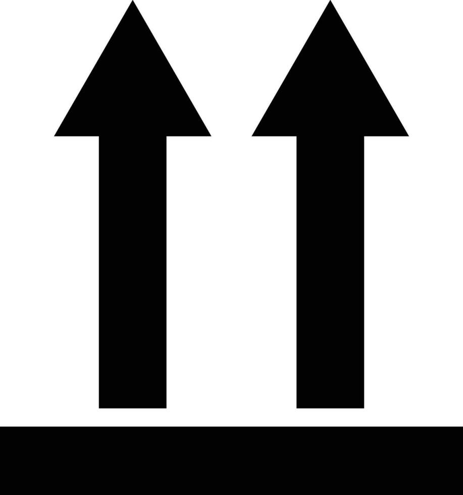 upward arrow symbol in flat style icons with frame. Isolated on transparent background .cardboard boxes or packaging of goods such as warning signs logotype vector for apps and website