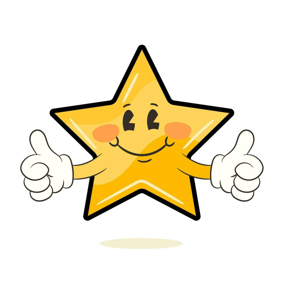 Illustration Of happy Cartoon Star vector