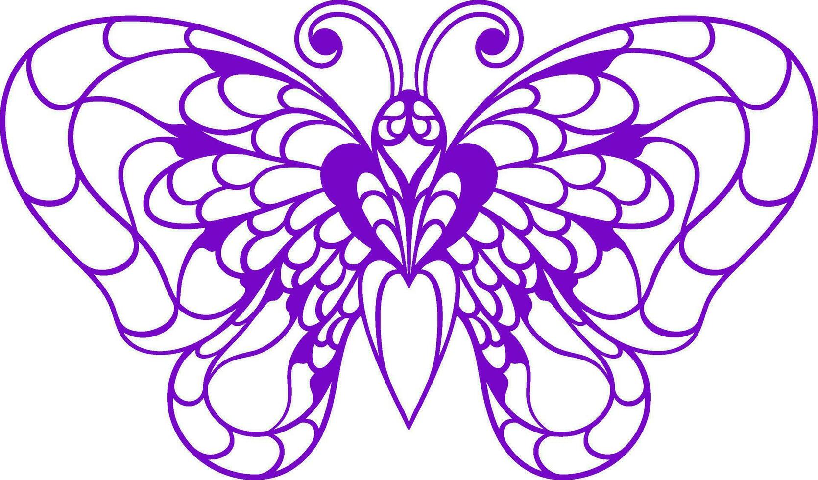 Beautiful butterfly. vector illustration