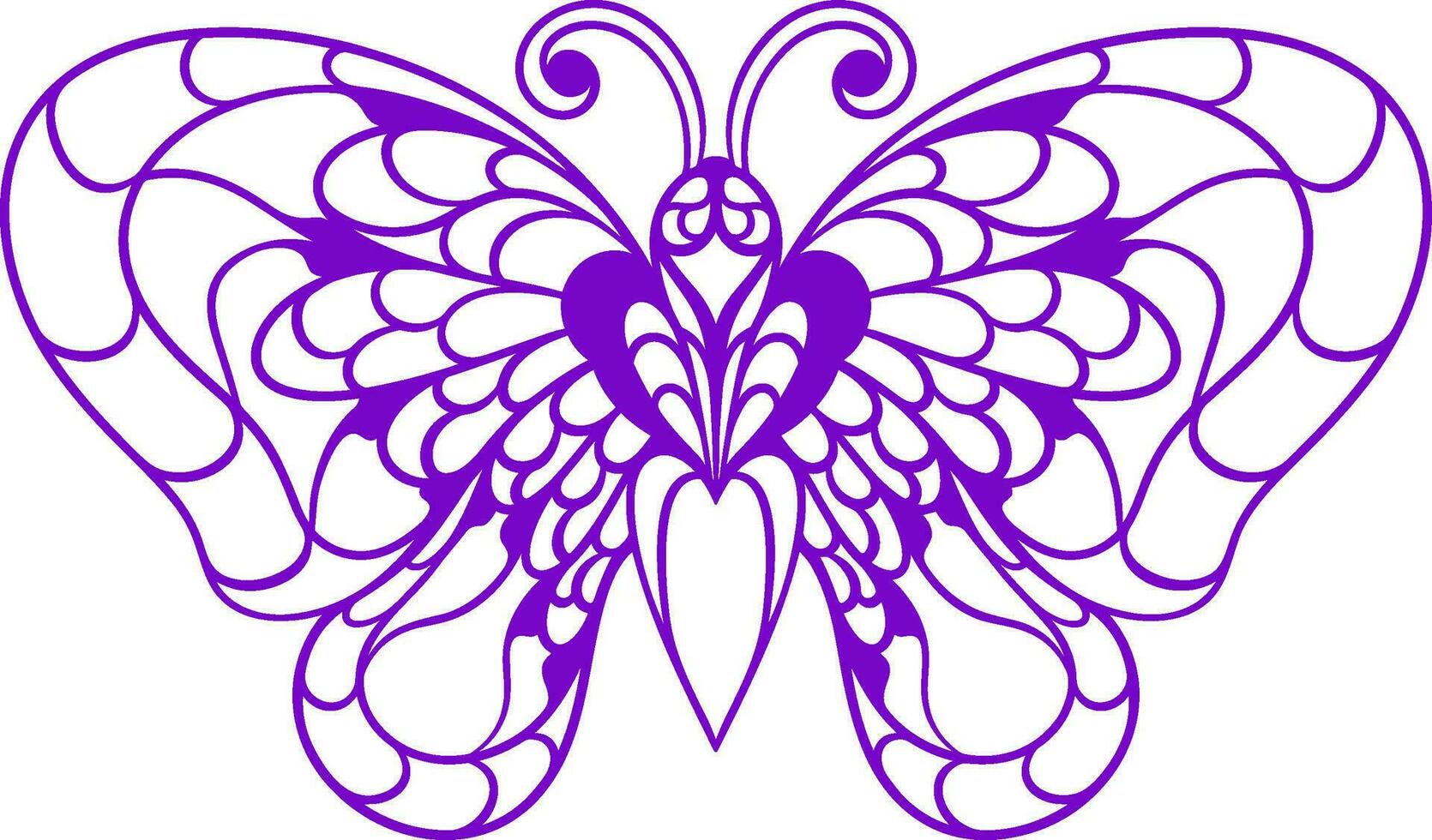 Beautiful butterfly. vector illustration