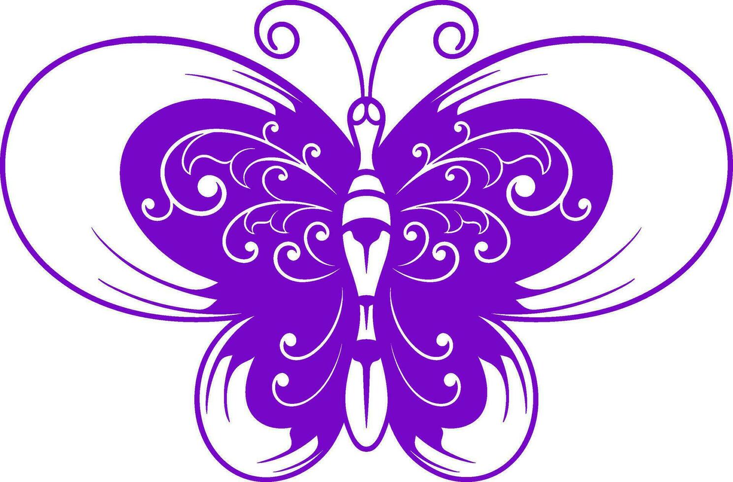 hermosa mariposa. vector ilustración