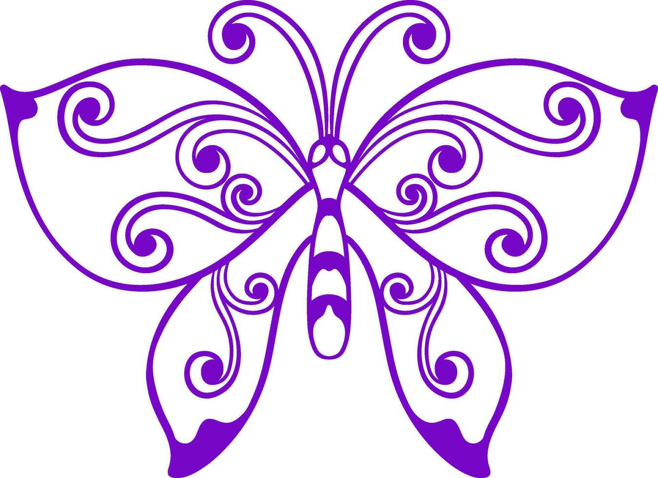 hermosa mariposa. vector ilustración
