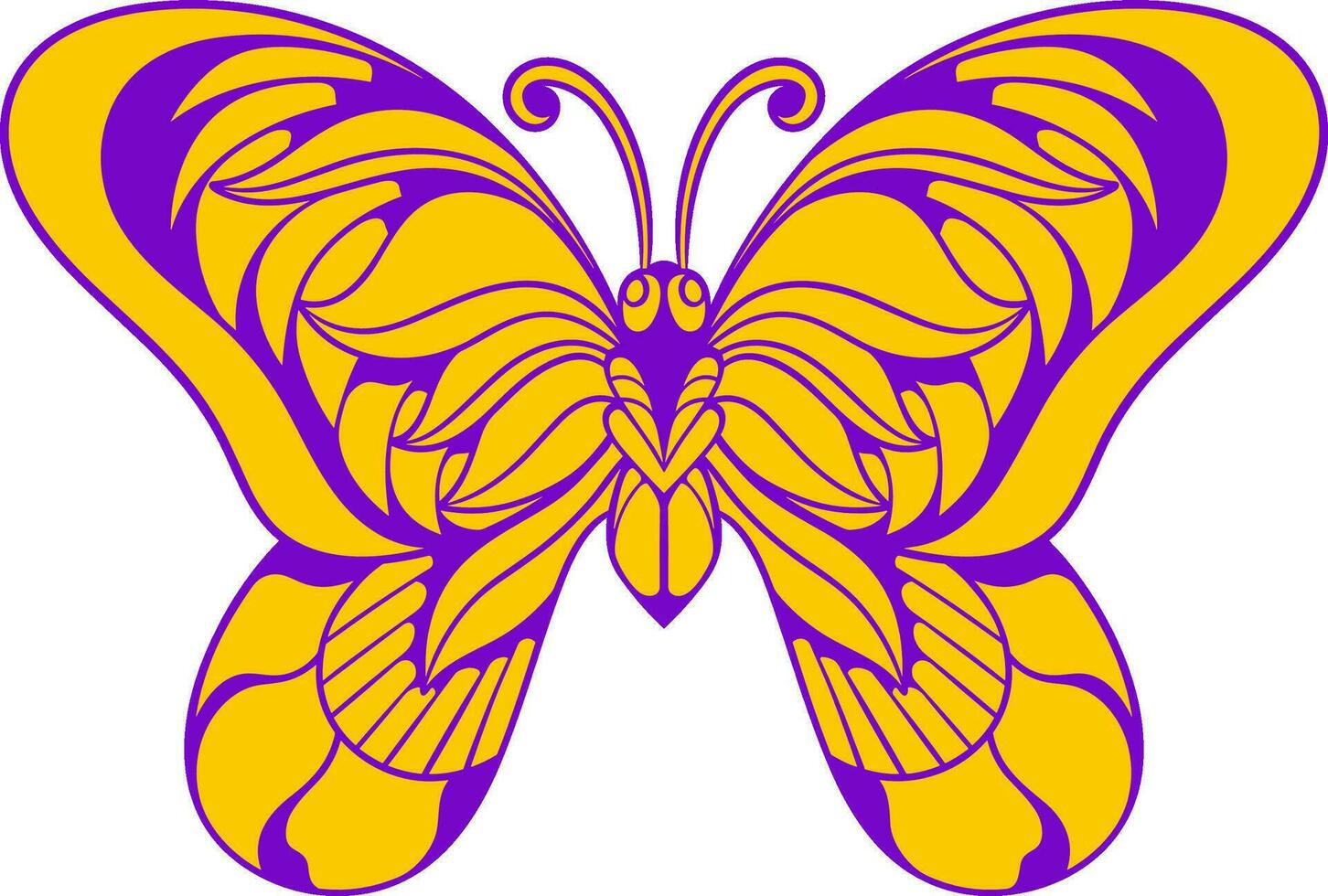 Beautiful butterfly. vector illustration