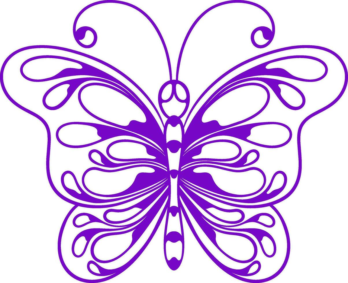 hermosa mariposa. vector ilustración