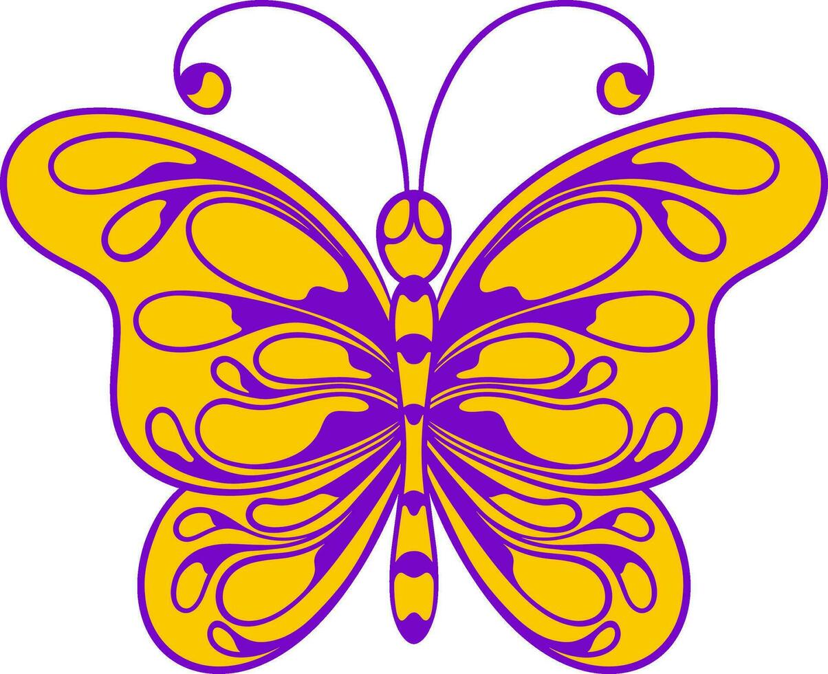 Beautiful butterfly. vector illustration