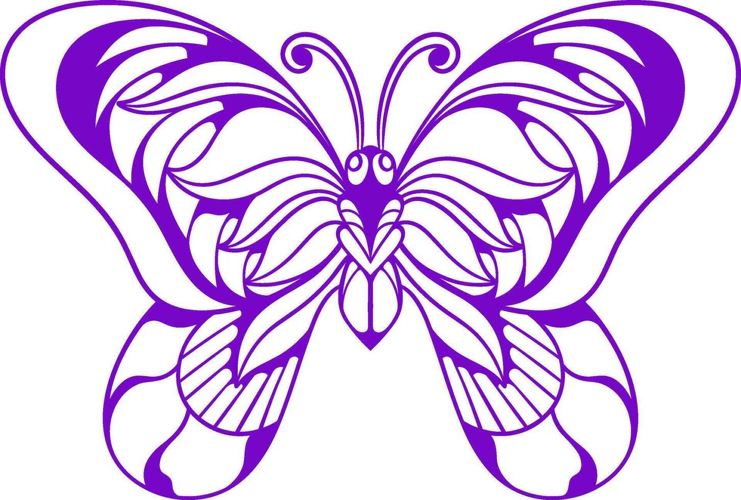 Beautiful butterfly. vector illustration