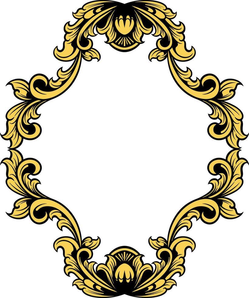 Classic ornament frame. vector illustration