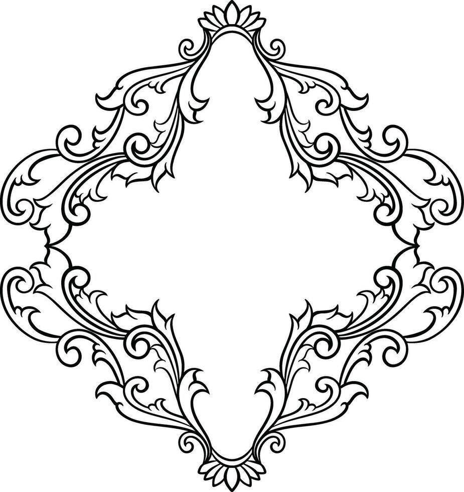 Classic ornament frame. vector illustration