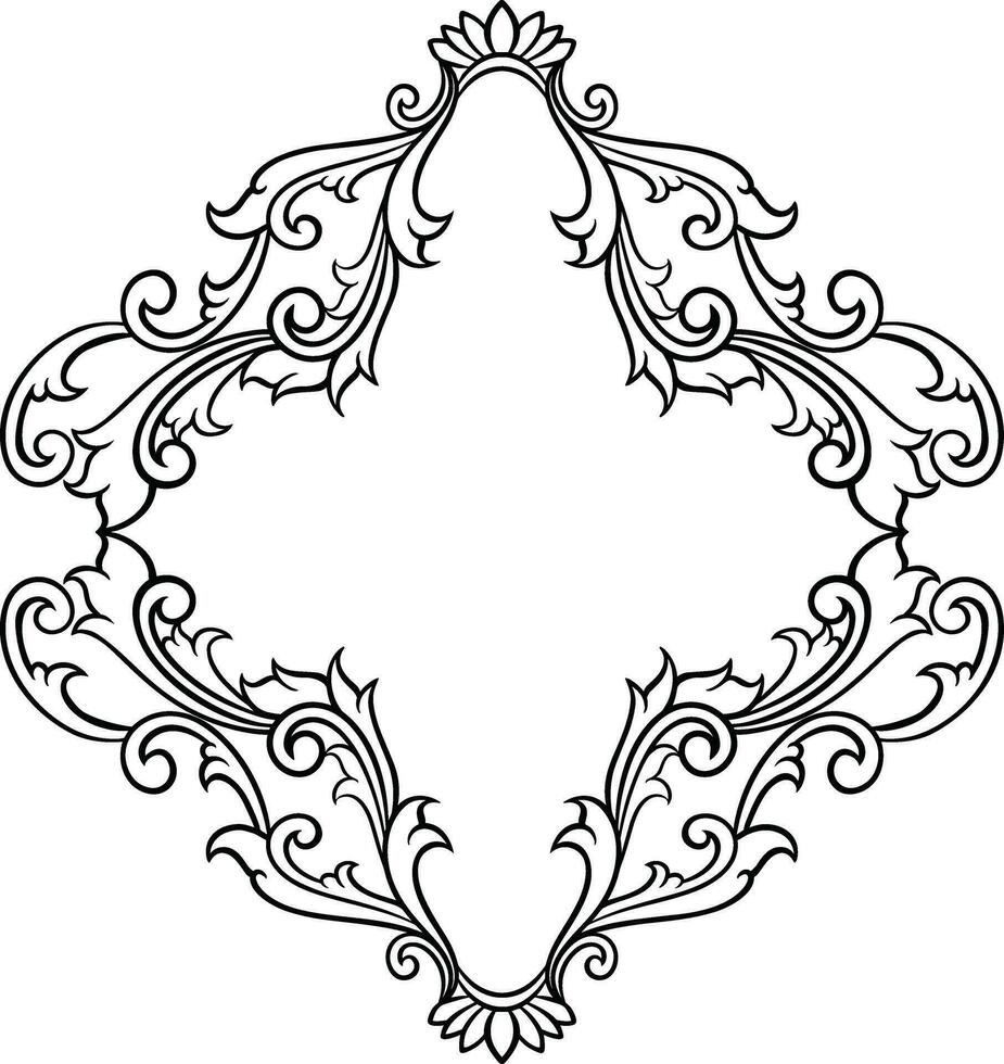 Classic ornament frame. vector illustration