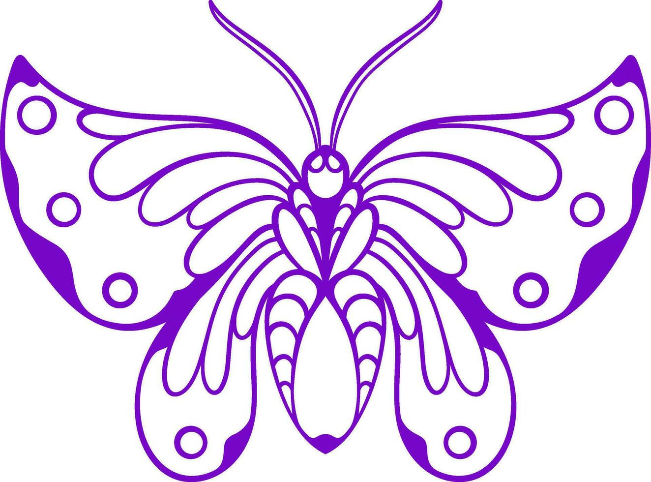 hermosa mariposa. vector ilustración