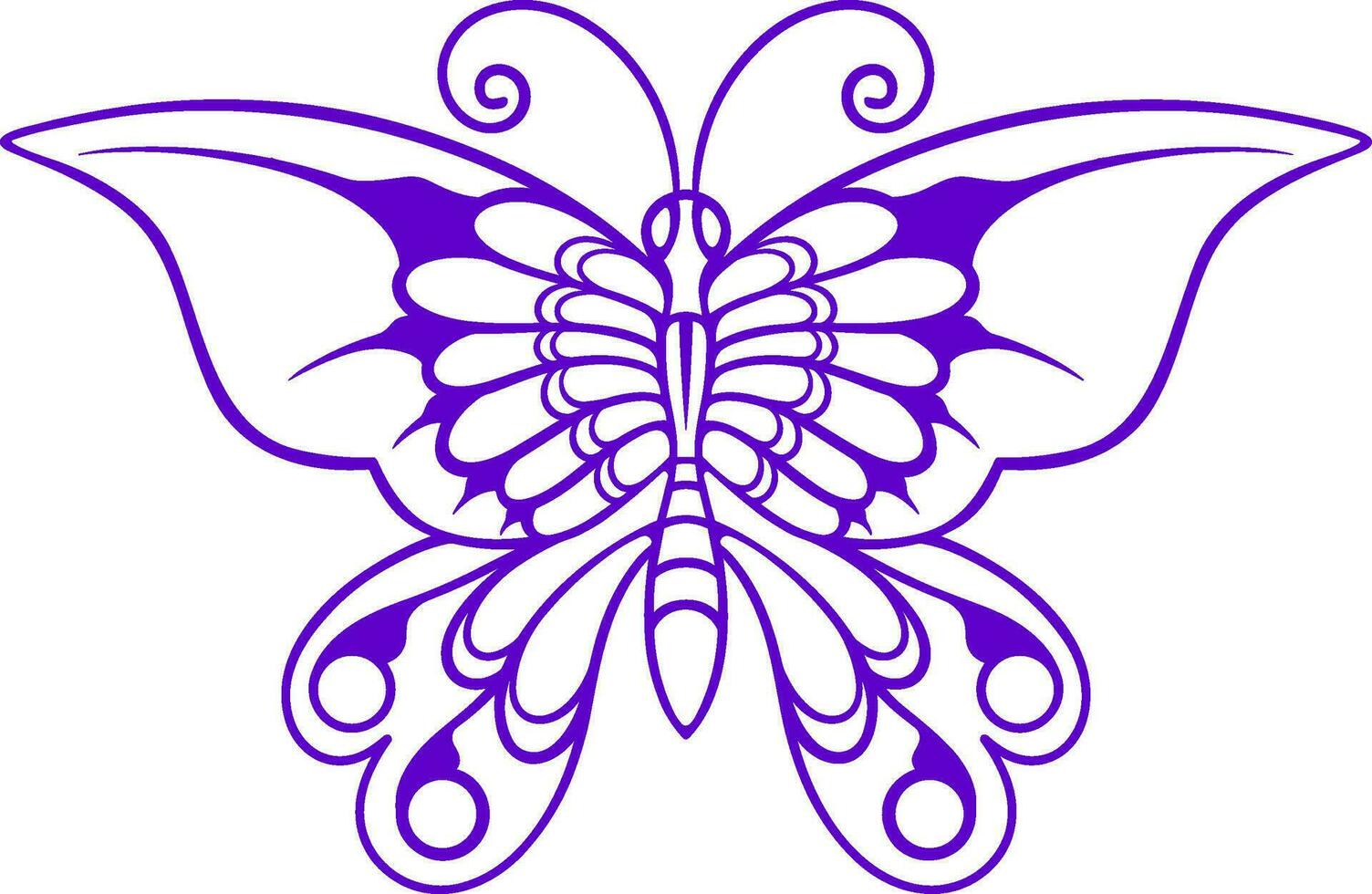 Beautiful butterfly. vector illustration