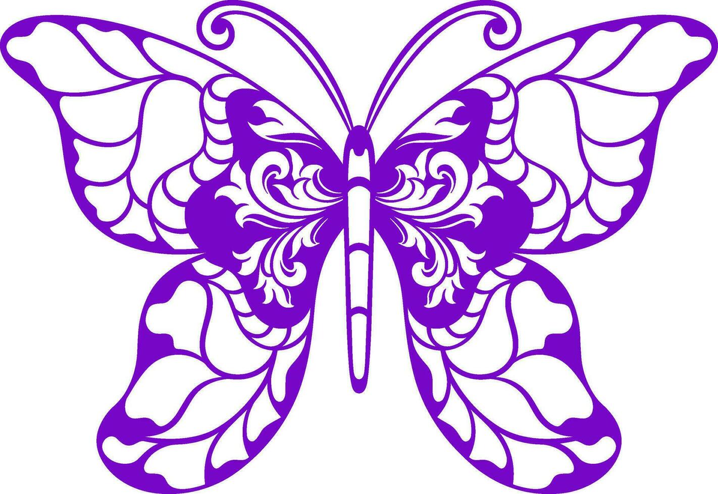 Beautiful butterfly. vector illustration