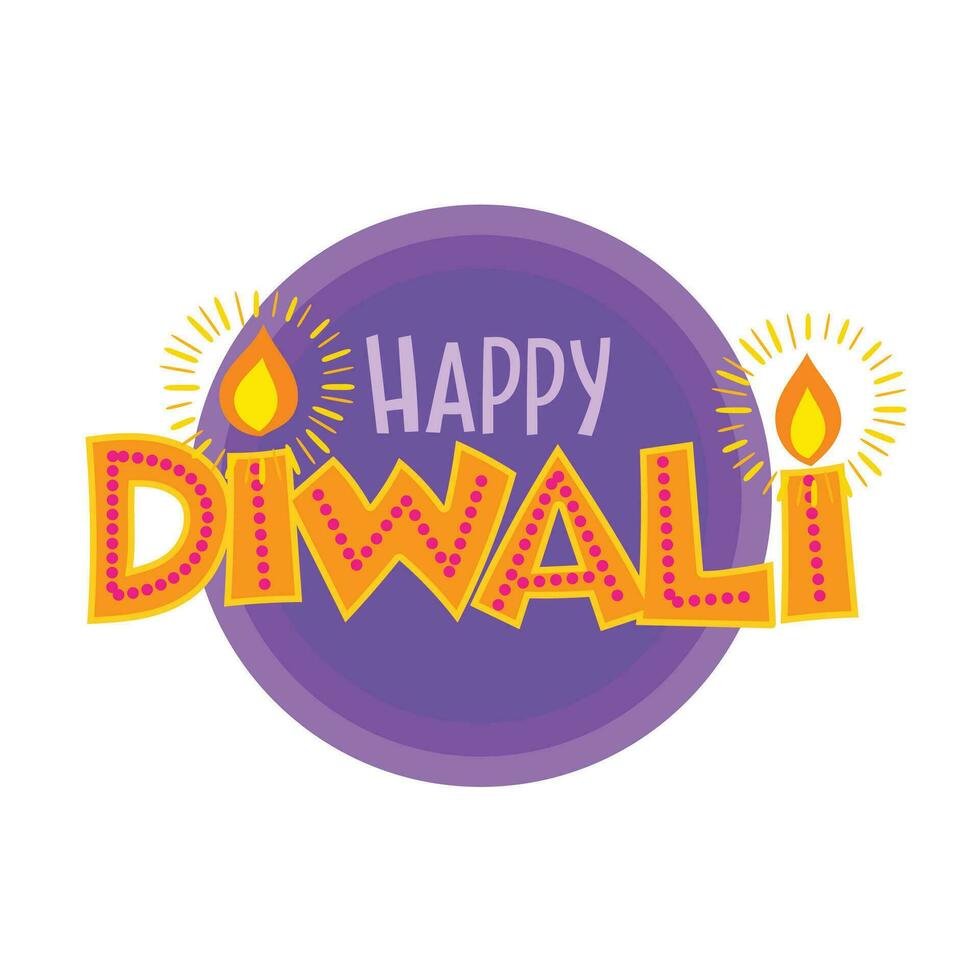 Holiday background for light festival of India vector