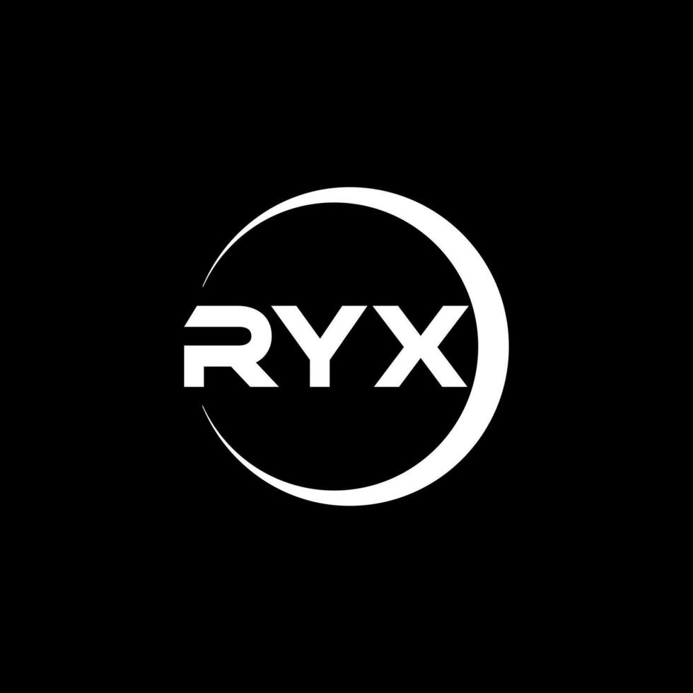 RYX Letter Logo Design, Inspiration for a Unique Identity. Modern Elegance and Creative Design. Watermark Your Success with the Striking this Logo. vector