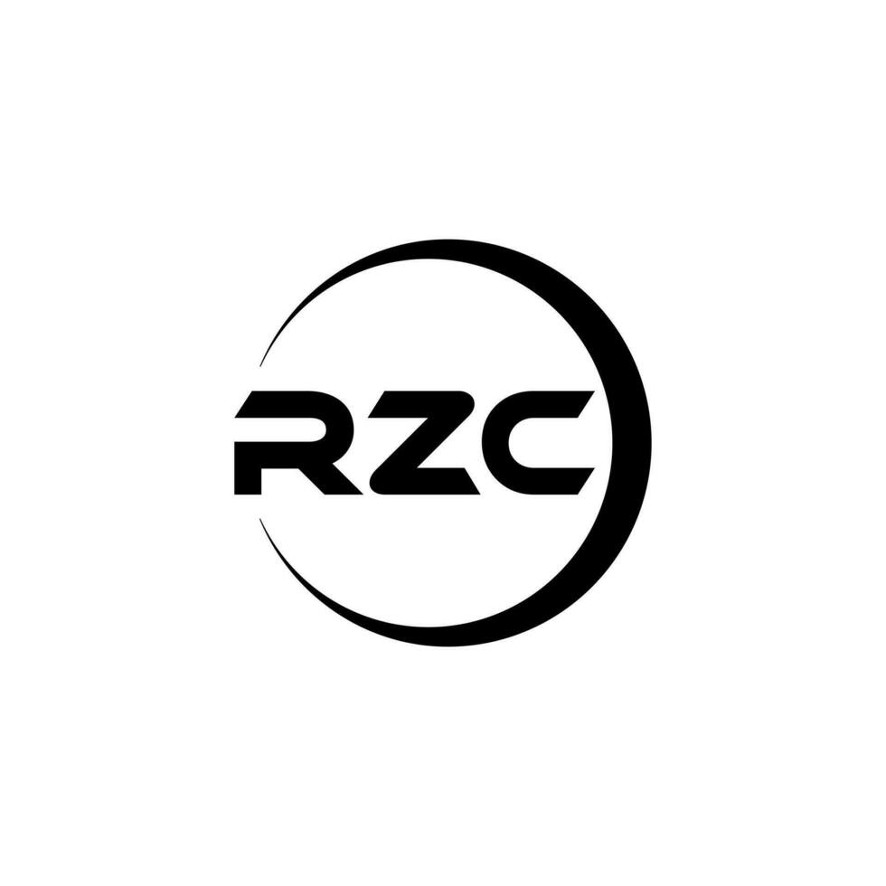 RZC Letter Logo Design, Inspiration for a Unique Identity. Modern Elegance and Creative Design. Watermark Your Success with the Striking this Logo. vector