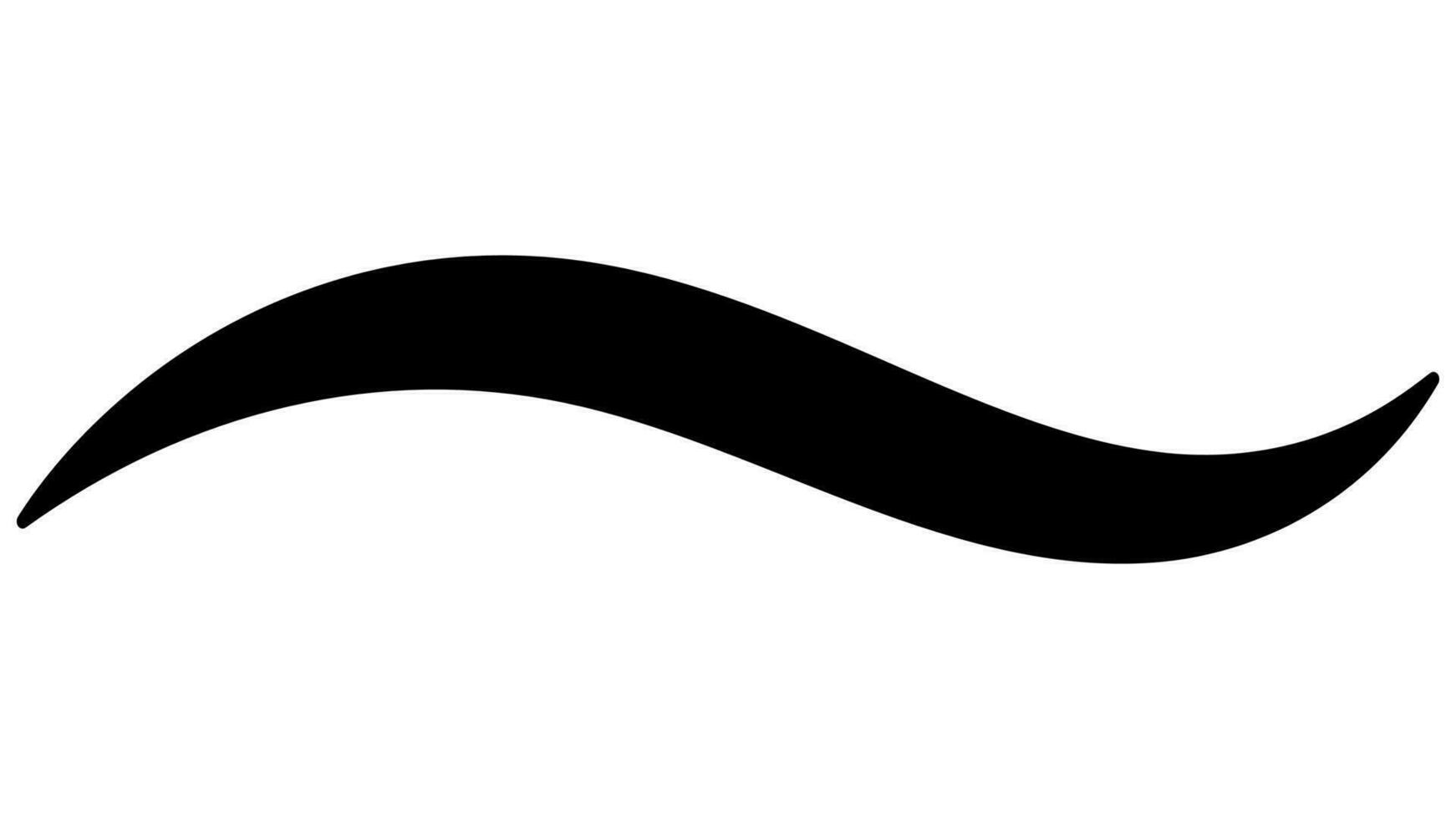 Curve calligraphic line underline, swishes swashes swoops strip, swoosh stroke vector
