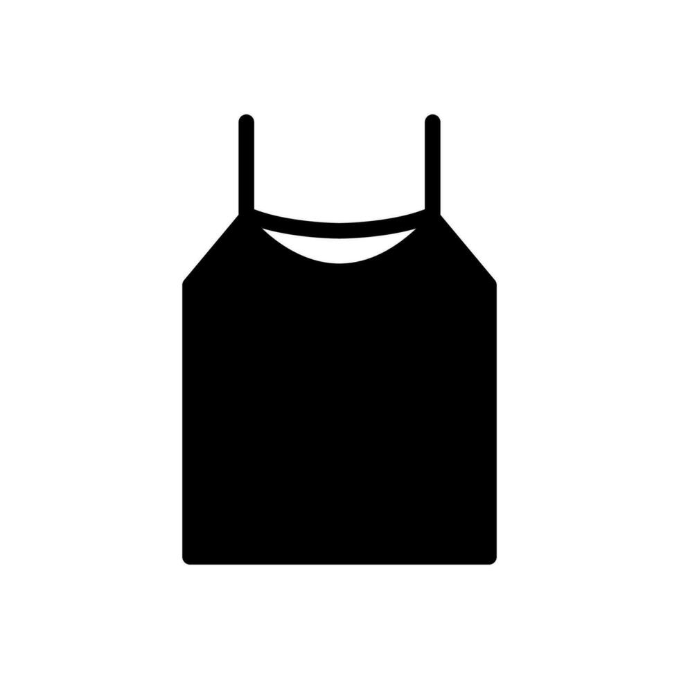 tank top icon solid style vector