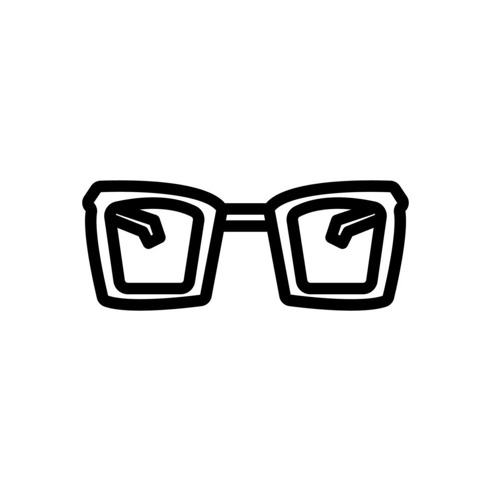 eyeglasses icon line style vector