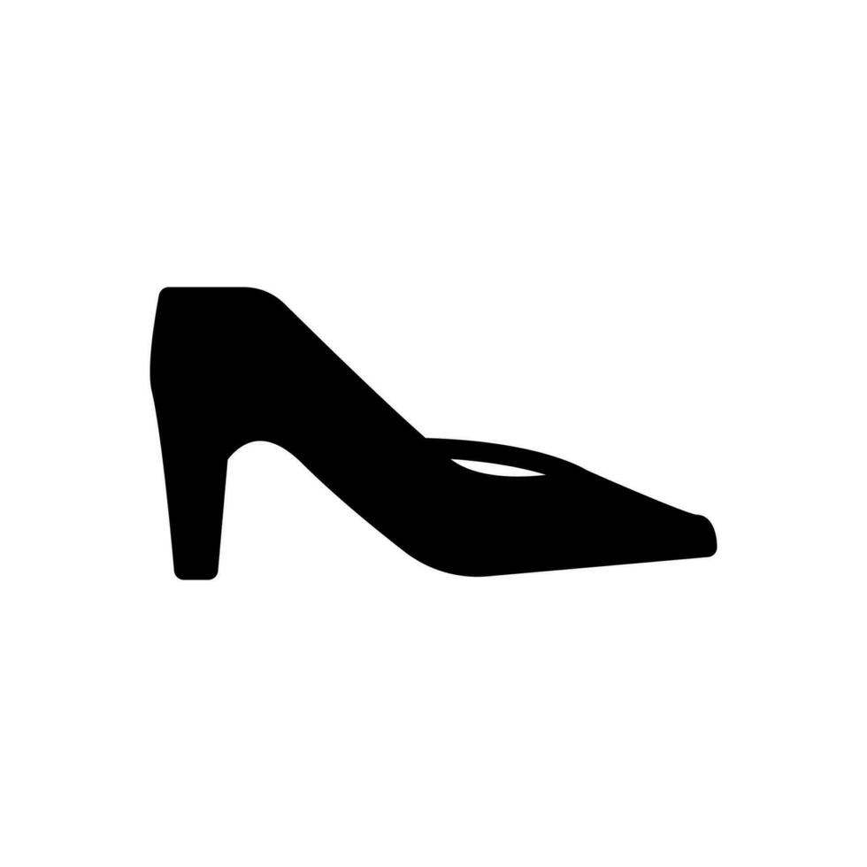 high heels icon solid style vector
