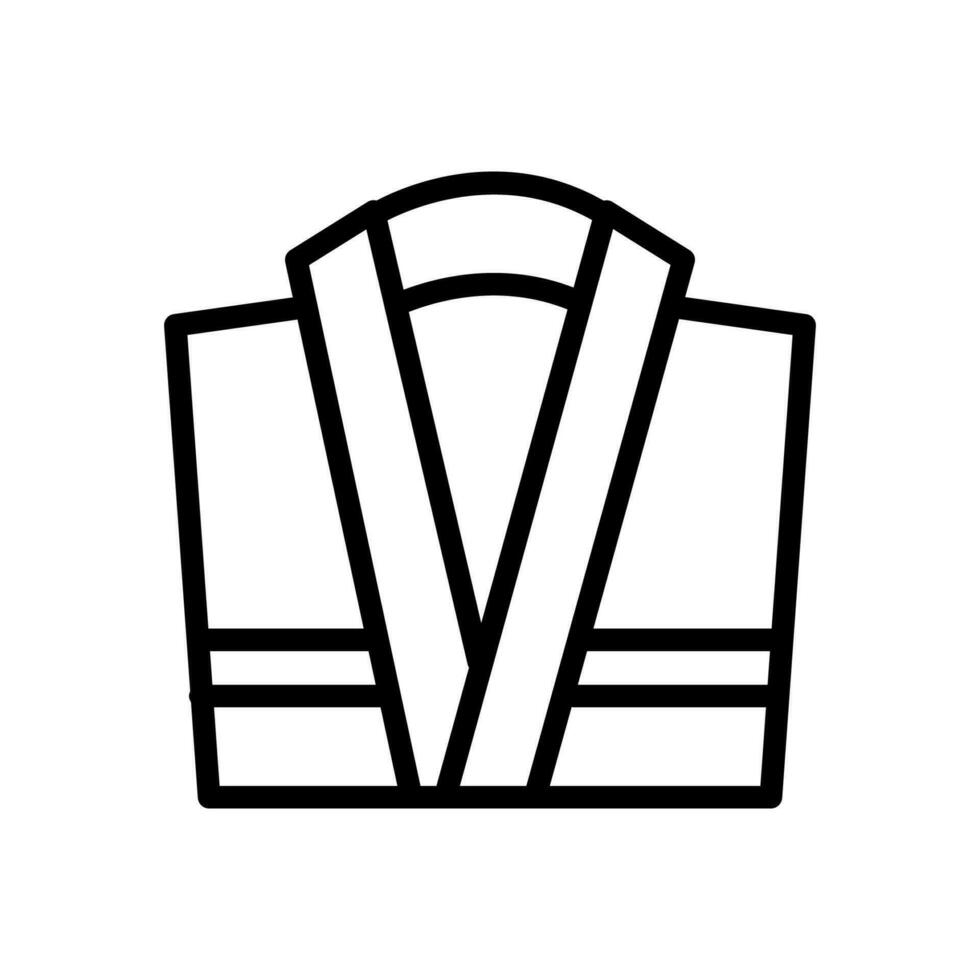 bathrobe icon line style vector