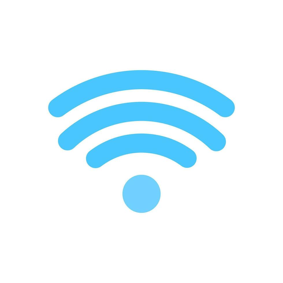 wifi icon flat style vector