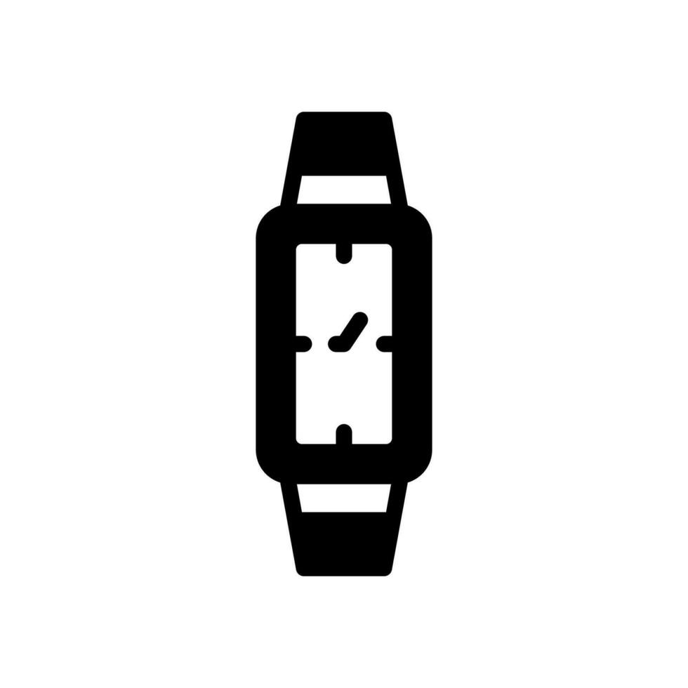 watch icon solid vector