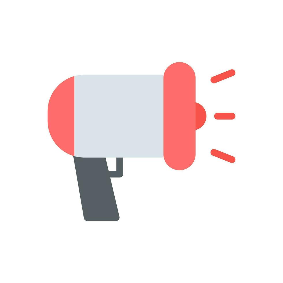 megaphone icon flat style vector