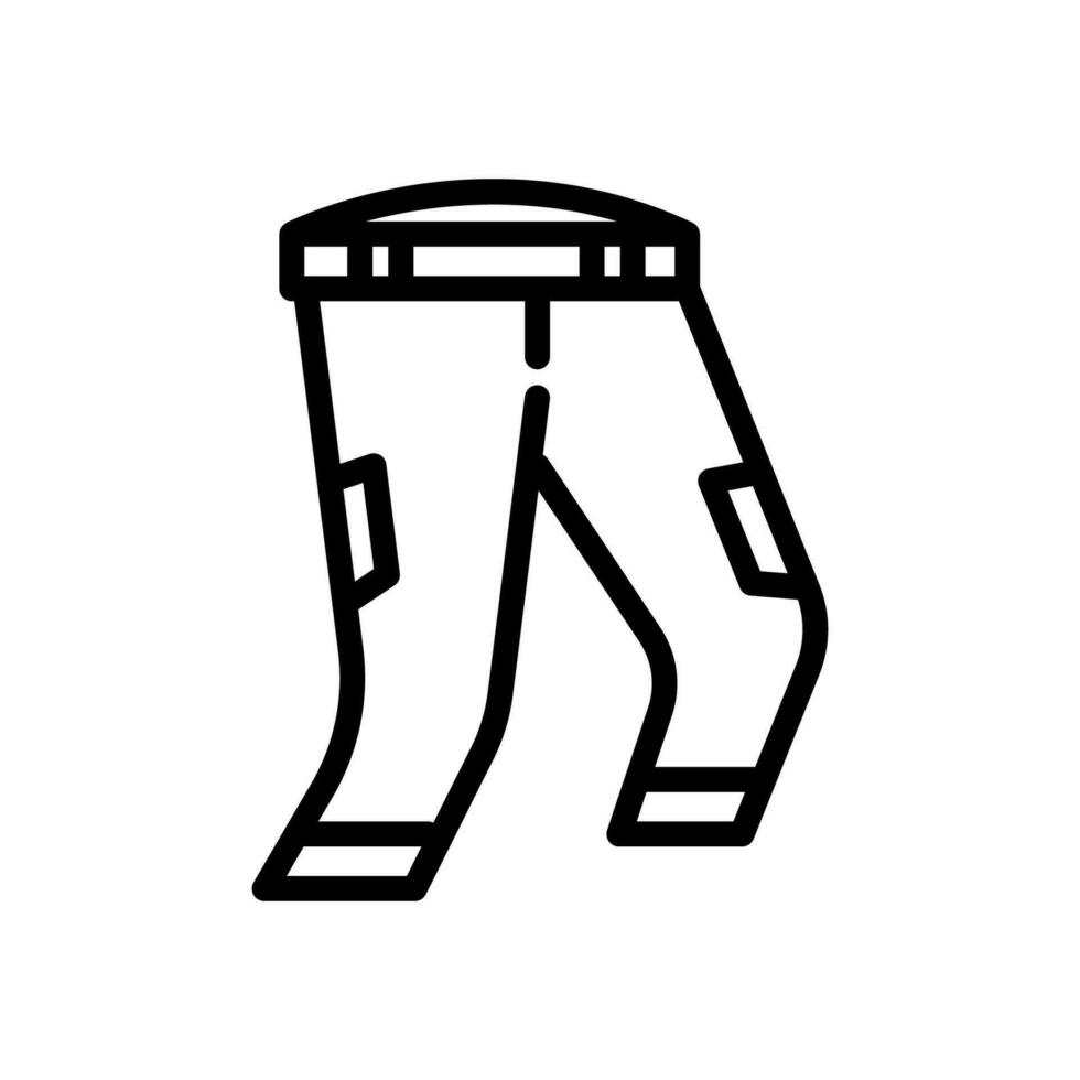 pantalón icono línea estilo vector