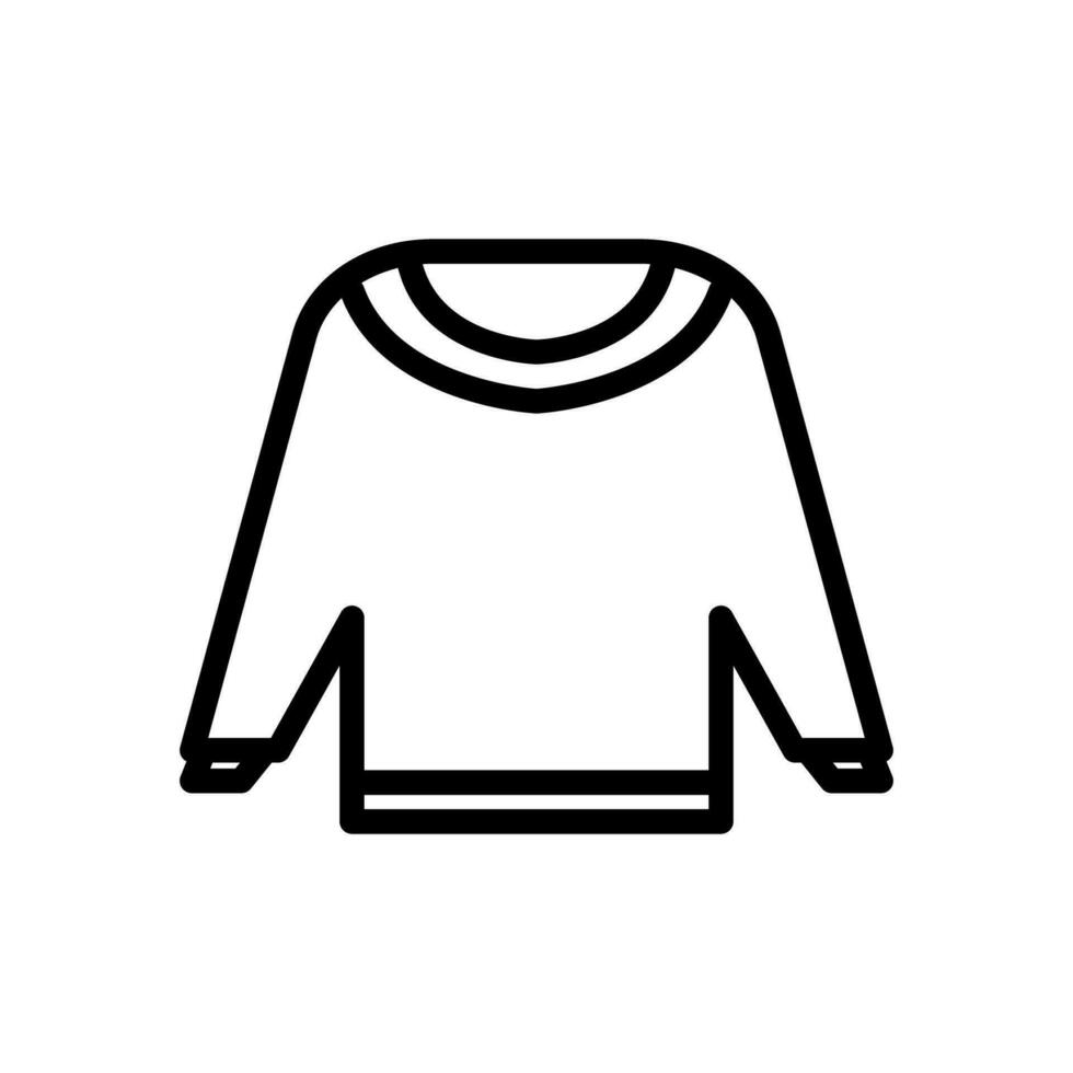 sweater icon line style vector