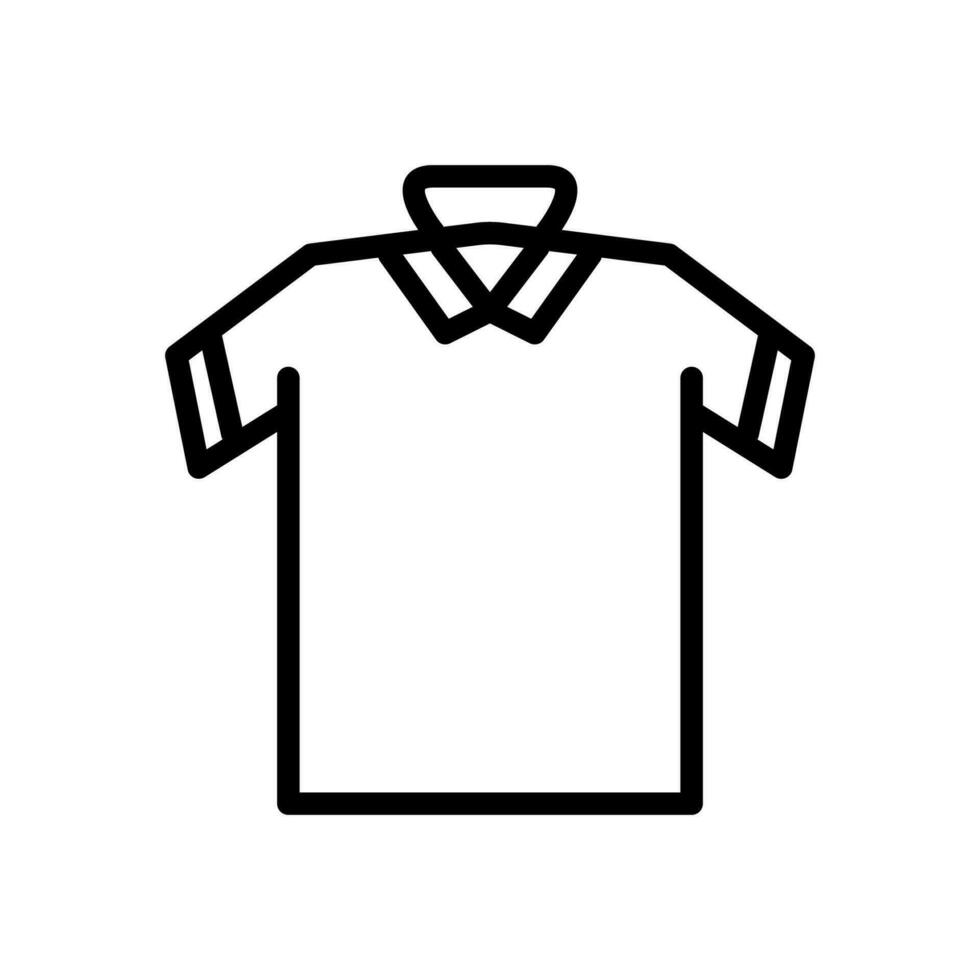 polo shirt icon line vector