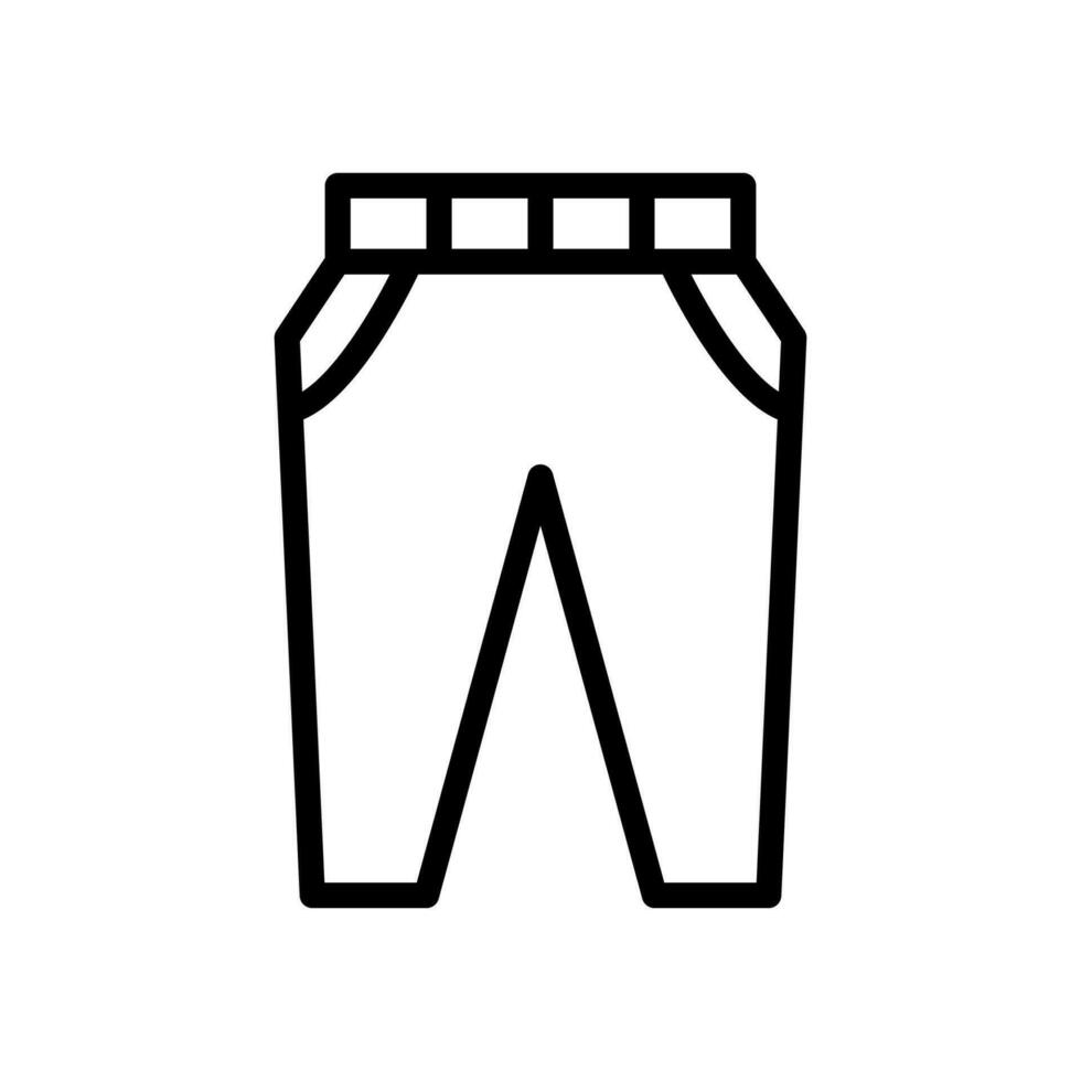 pantalones icono línea estilo vector