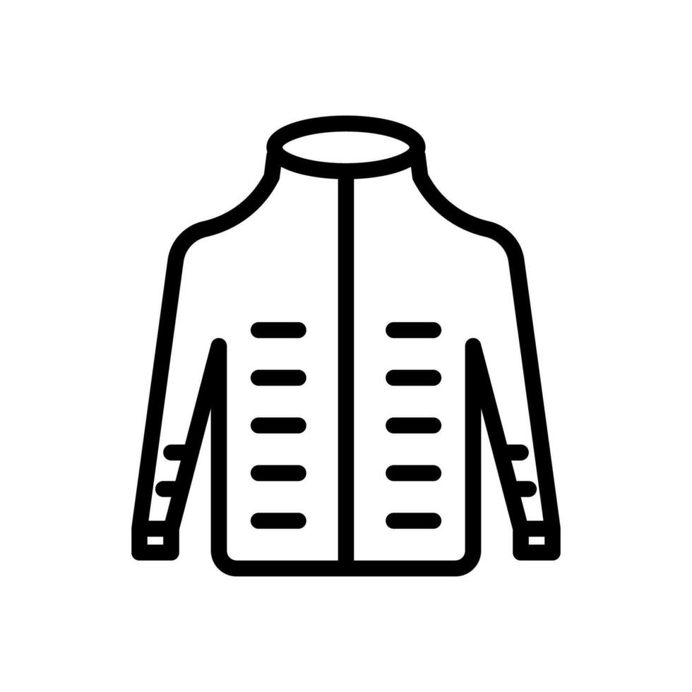 chaqueta icono línea estilo vector