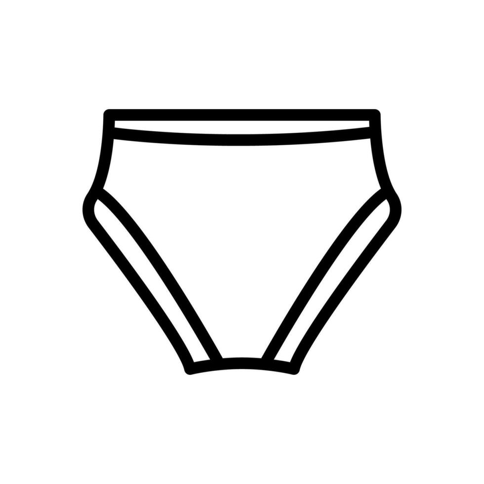 underpants icon line style vector