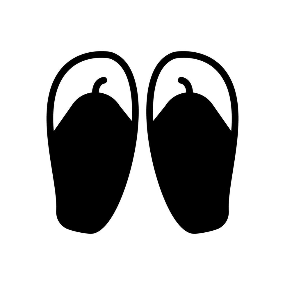 slipper icon solid style vector