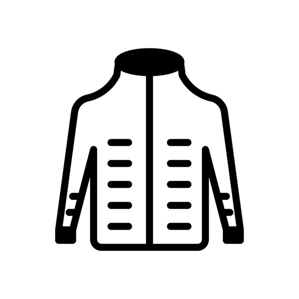 chaqueta icono sólido estilo vector