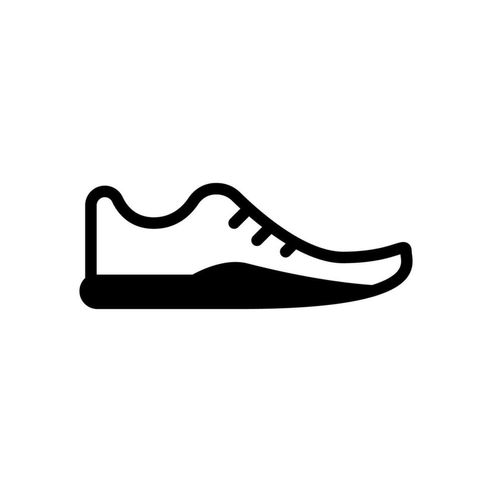 zapato icono sólido estilo vector