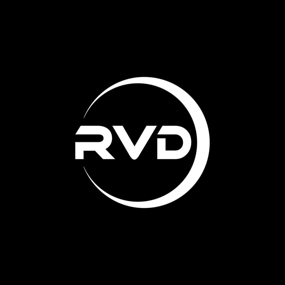 rvd letra logo diseño, inspiración para un único identidad. moderno elegancia y creativo diseño. filigrana tu éxito con el sorprendentes esta logo. vector