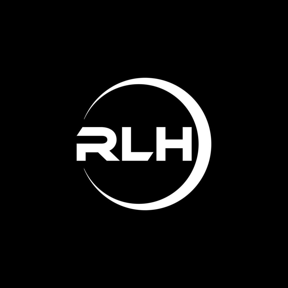 RLH Letter Logo Design, Inspiration for a Unique Identity. Modern Elegance and Creative Design. Watermark Your Success with the Striking this Logo. vector