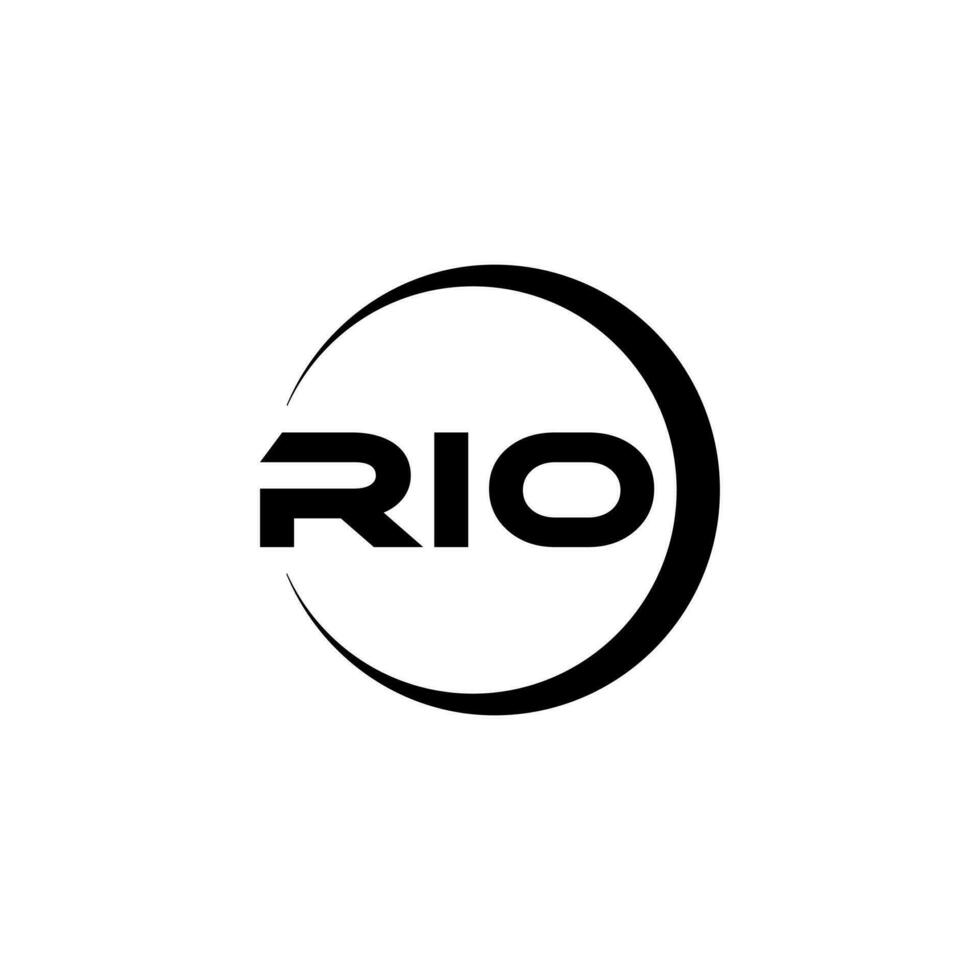 rio letra logo diseño, inspiración para un único identidad. moderno elegancia y creativo diseño. filigrana tu éxito con el sorprendentes esta logo. vector