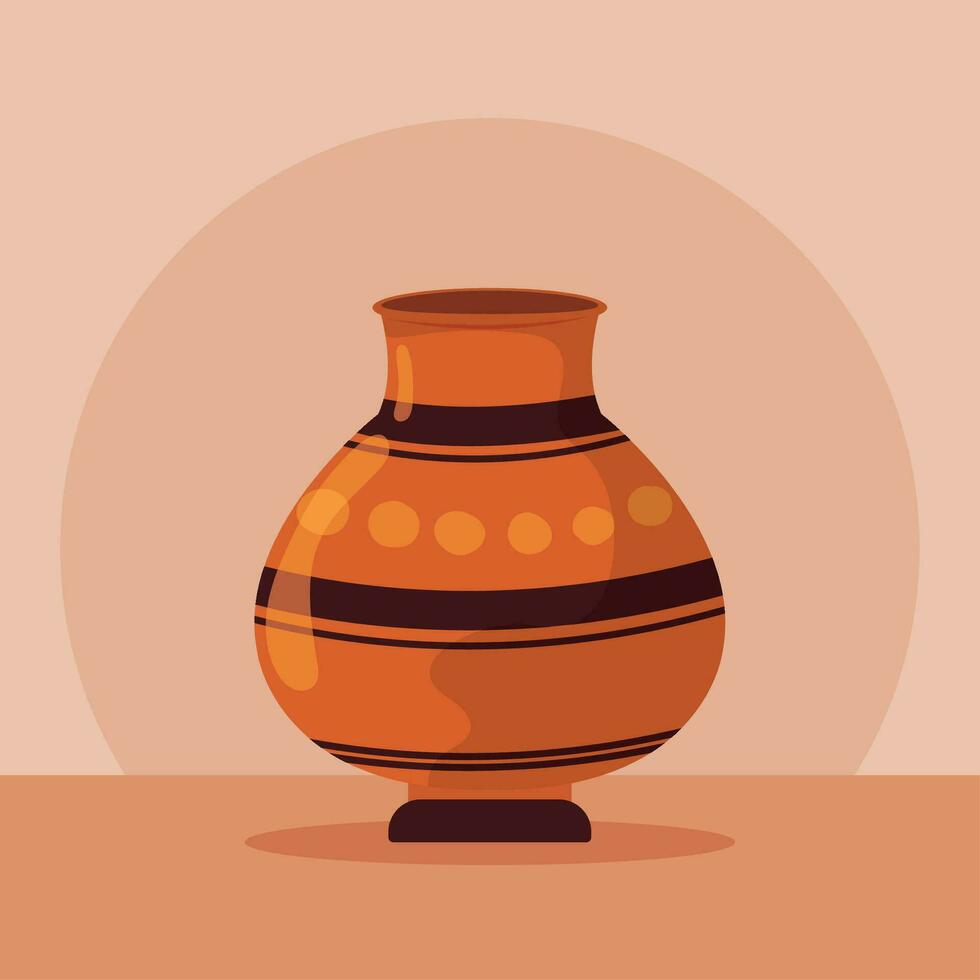 Isolated empty artisan vase icon Vector illustration
