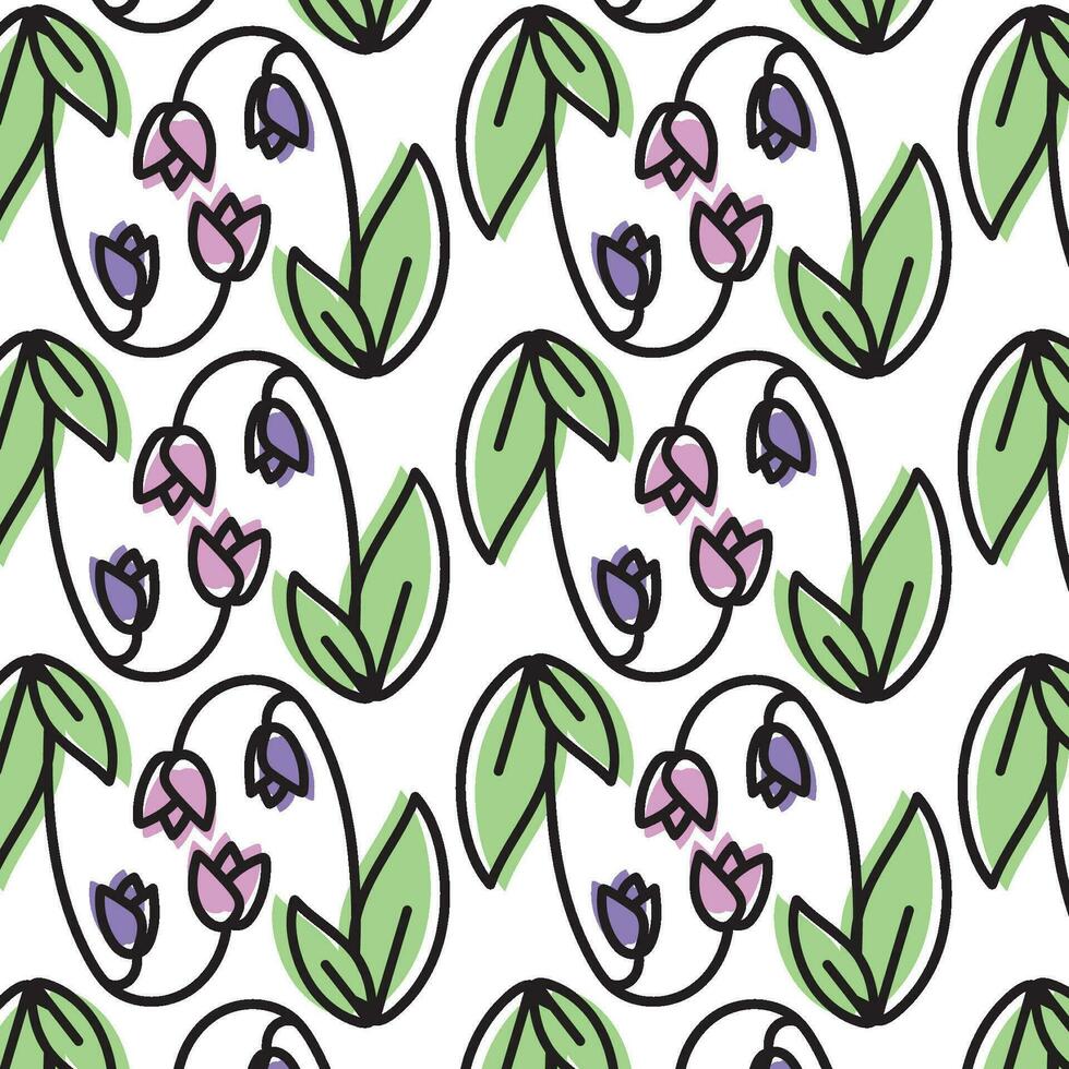 Flower icon pattern background Vector illustration