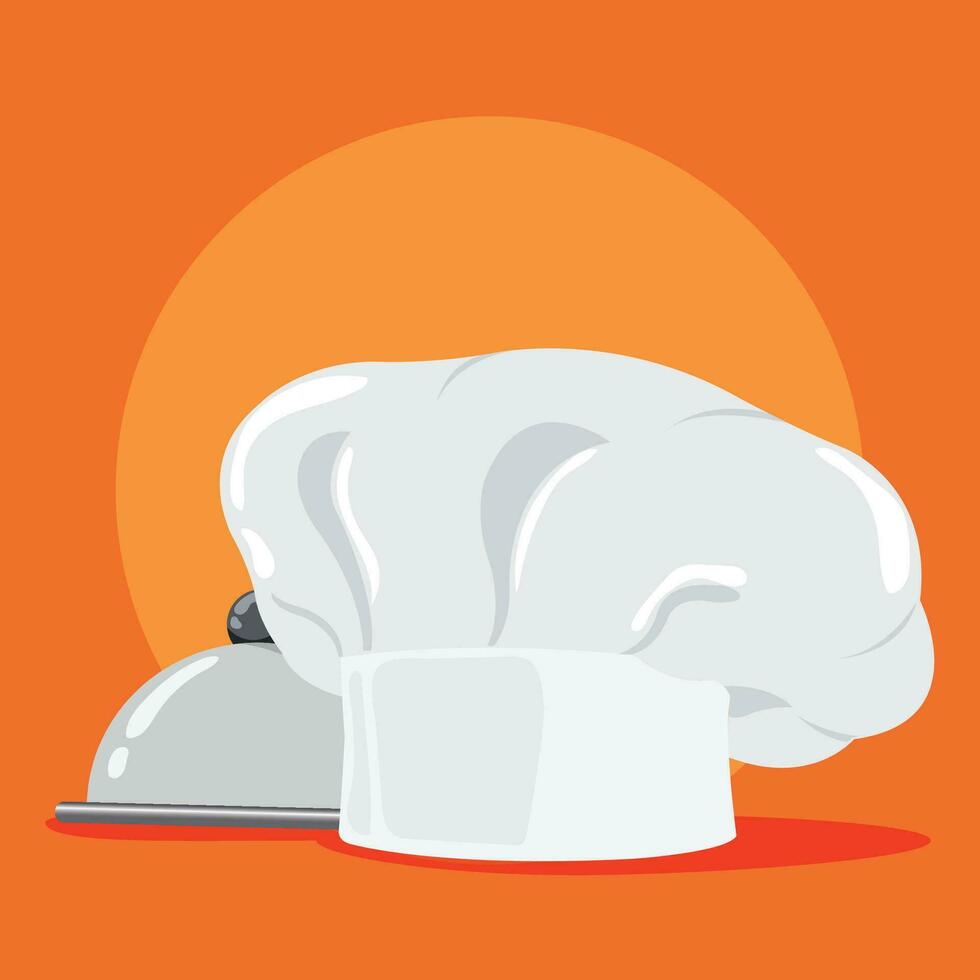 cocinero sombrero profesiones concepto vector ilustración