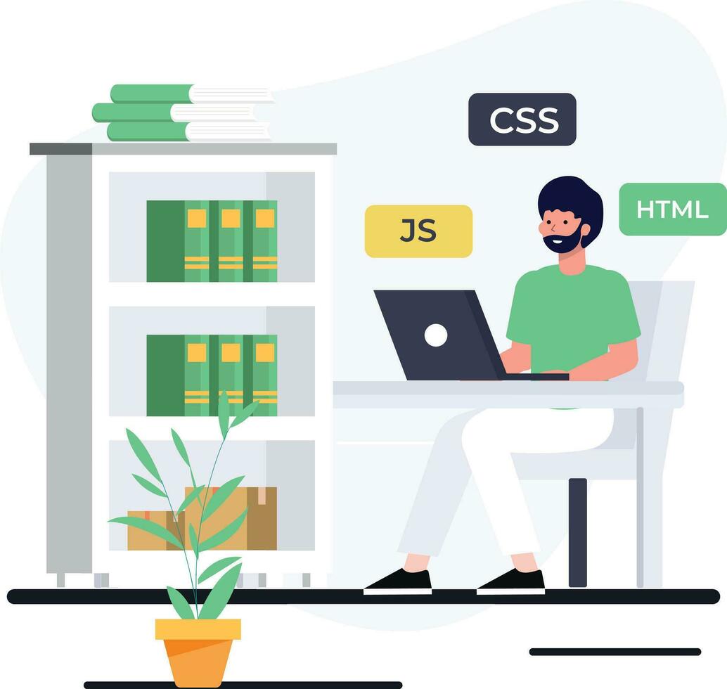Online learning and Education vector