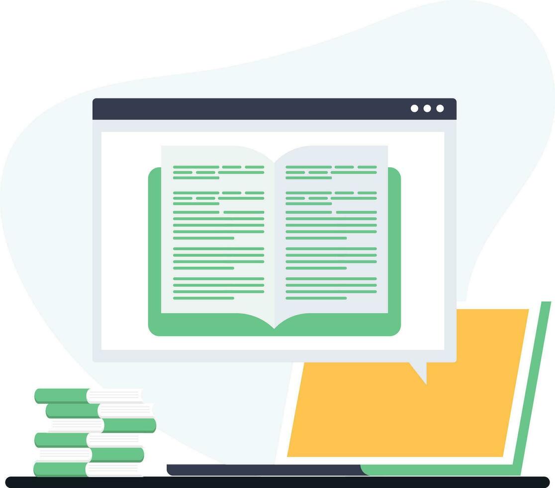 Online learning and Education vector